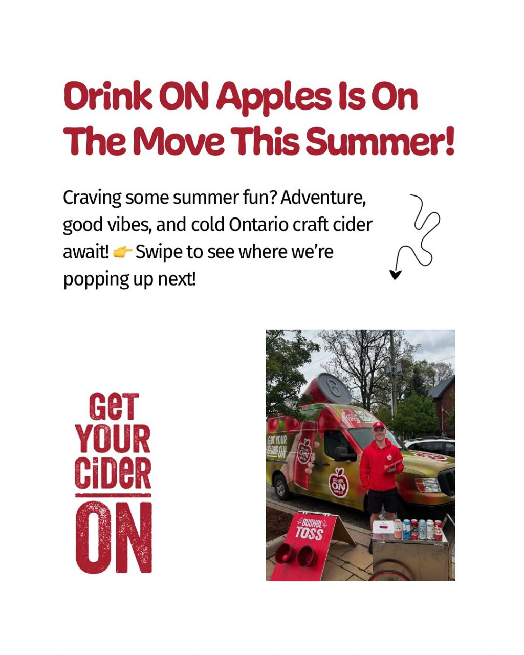 Instagram post from drinkontarioapples. This post is in position 1.