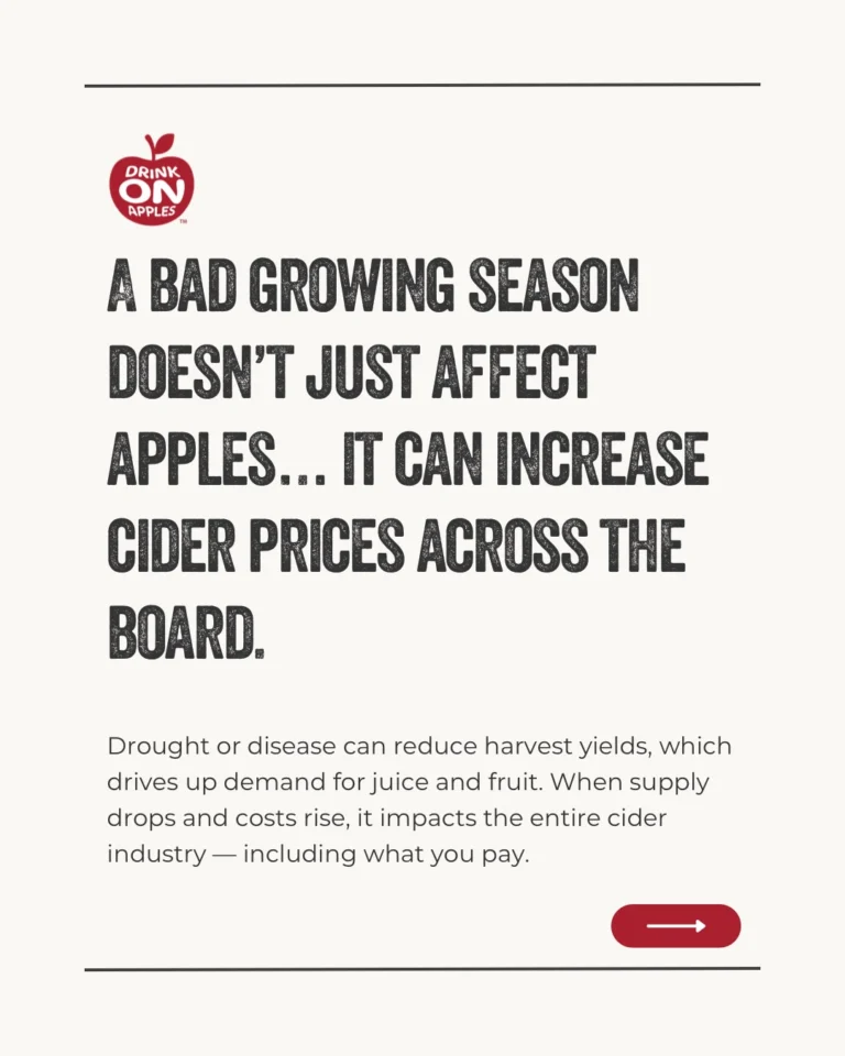 Instagram post from drinkontarioapples. This post is in position 3.