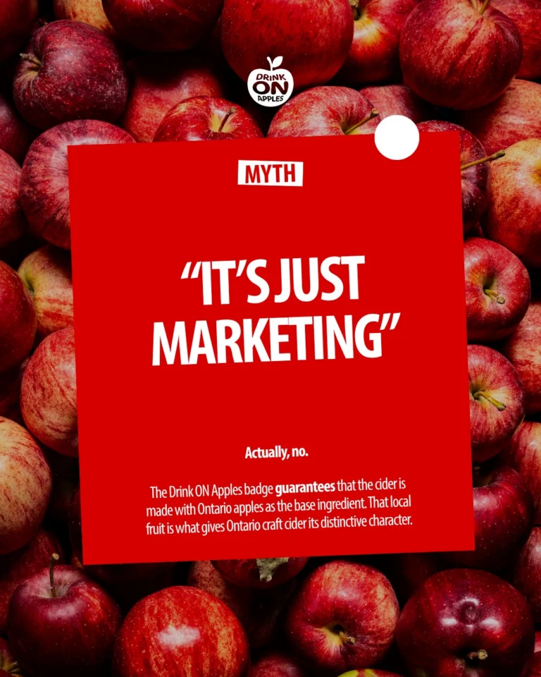 Instagram post from drinkontarioapples. This post is in position 0.