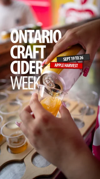 Instagram post from drinkontarioapples. This post is in position 1.