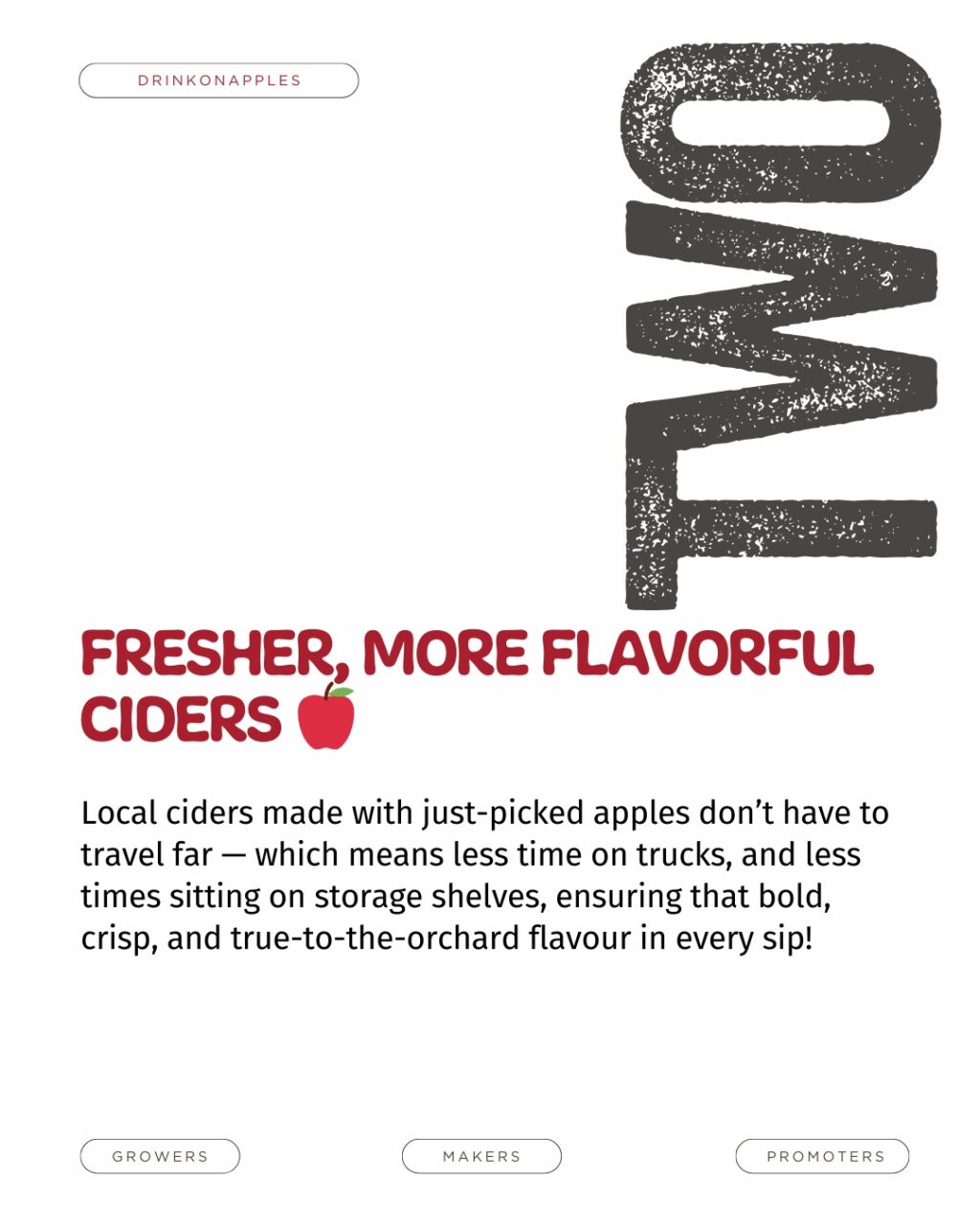 Instagram post from drinkontarioapples. This post is in position 2.