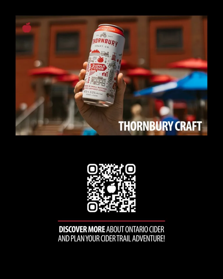 Instagram post from drinkontarioapples. This post is in position 4.