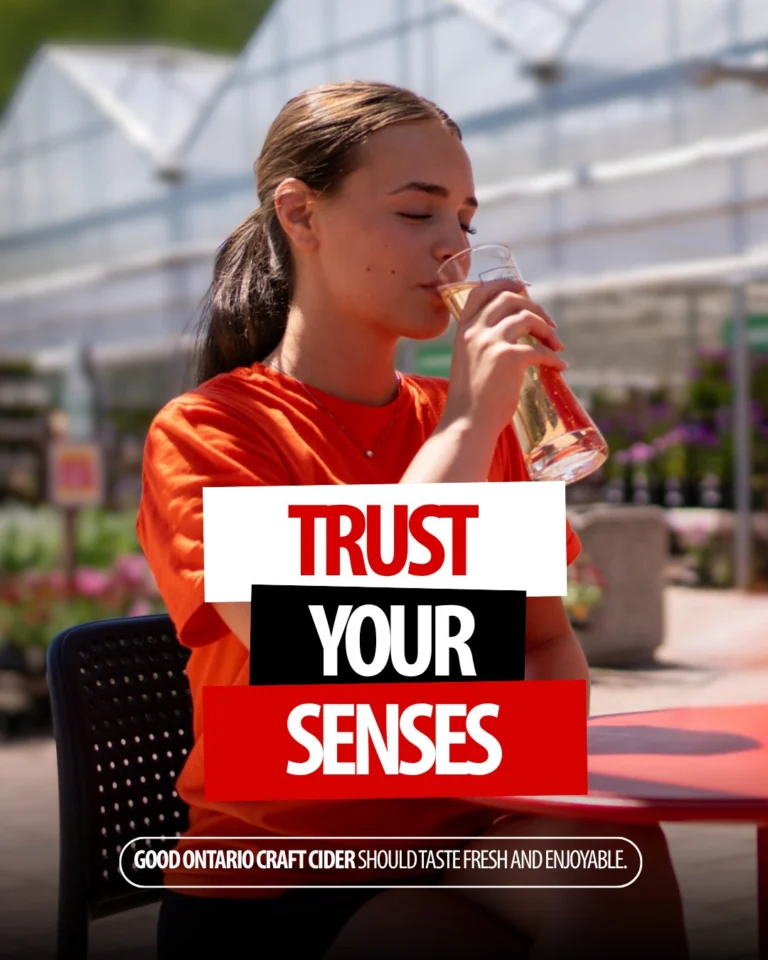 Instagram post from drinkontarioapples. This post is in position 5.