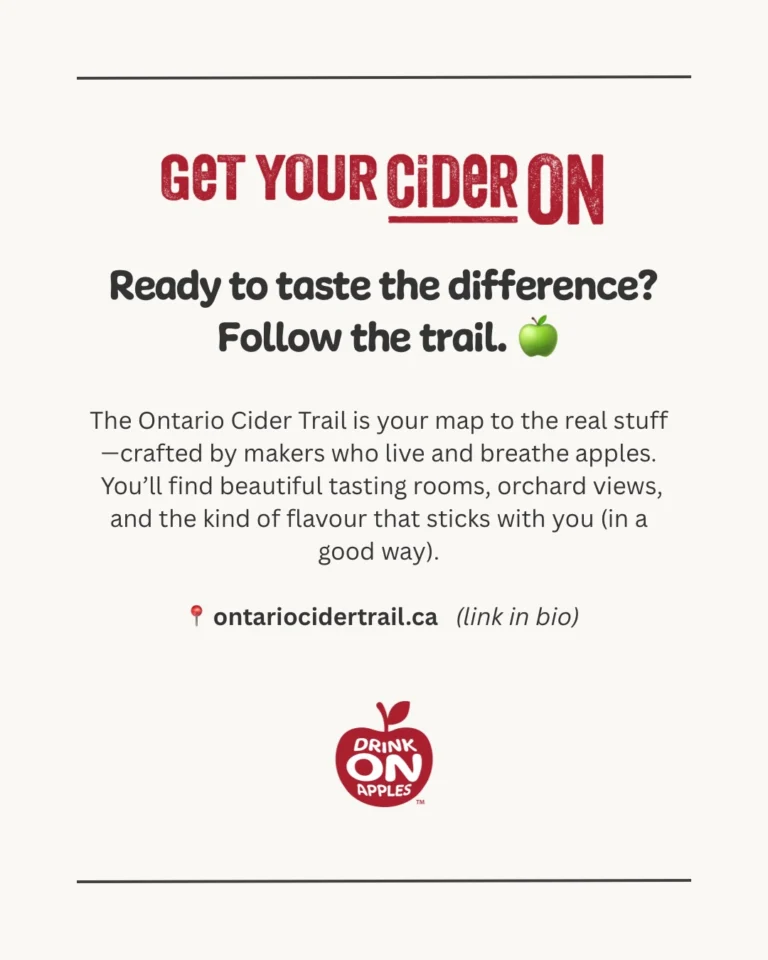 Instagram post from drinkontarioapples. This post is in position 11.