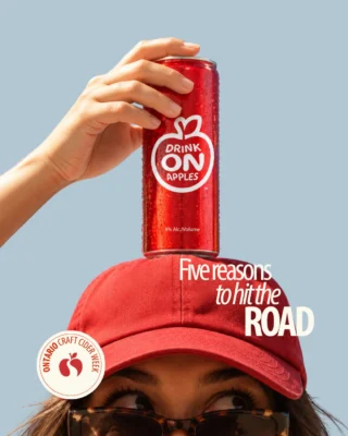 Instagram post from drinkontarioapples. This post is in position 1.